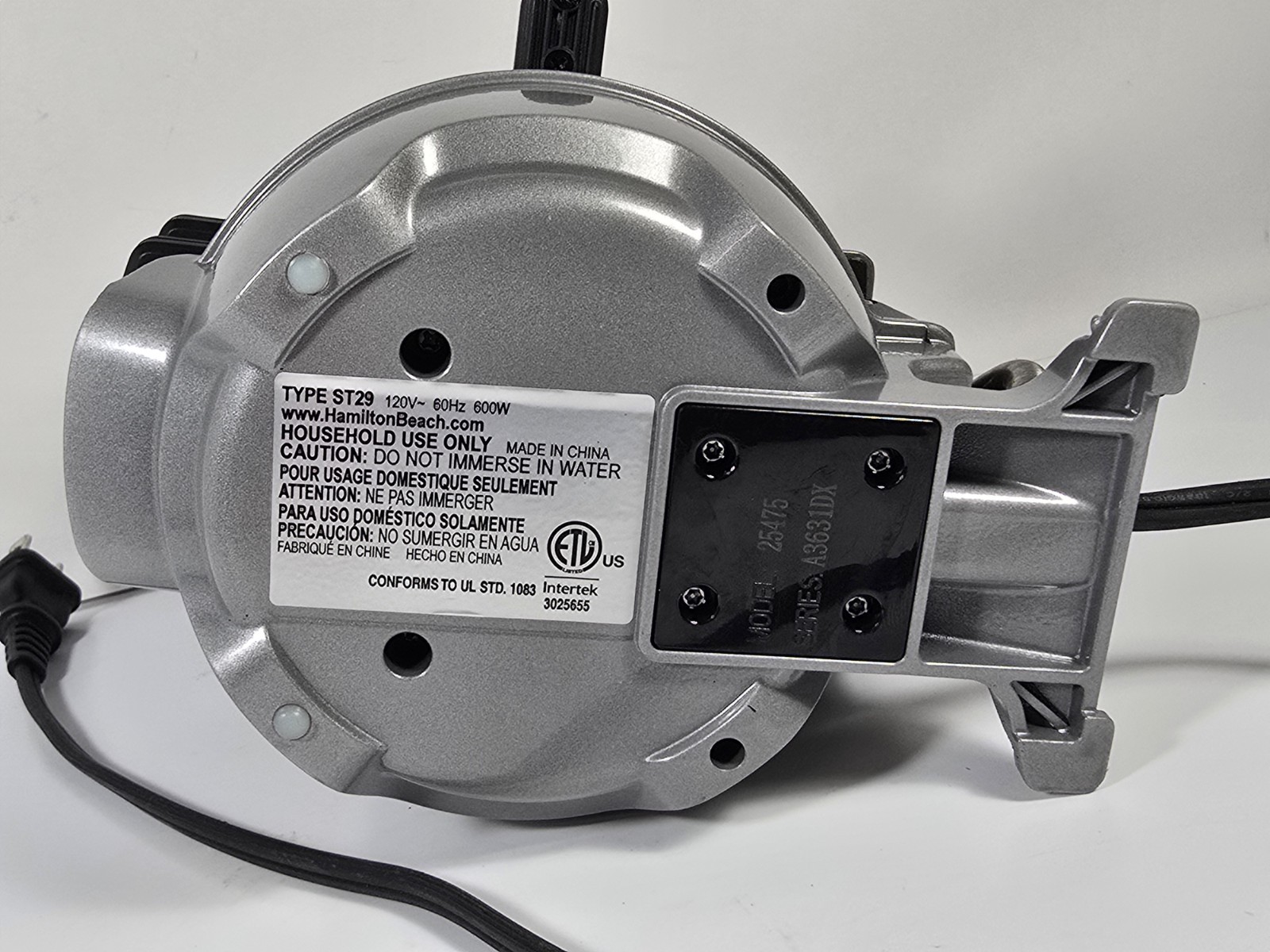 Hamilton Beach Breakfast Sandwich Maker Silver Model 25475 Great Condition Used