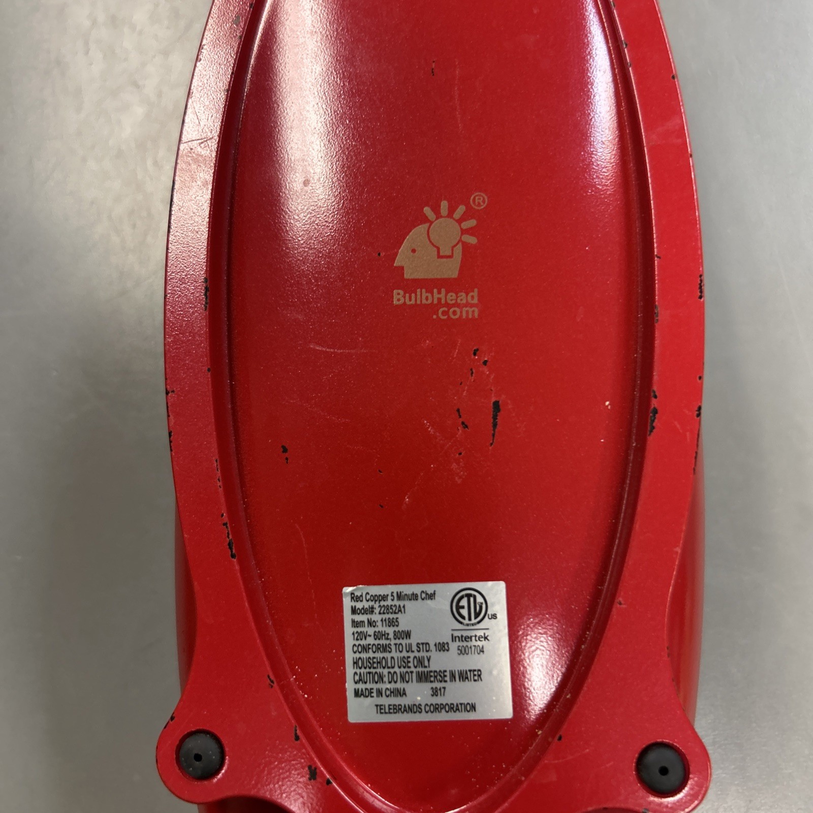 Copper Red 5 Minute Chef Electric Meal Maker Frying Pan NonStick- WORKING