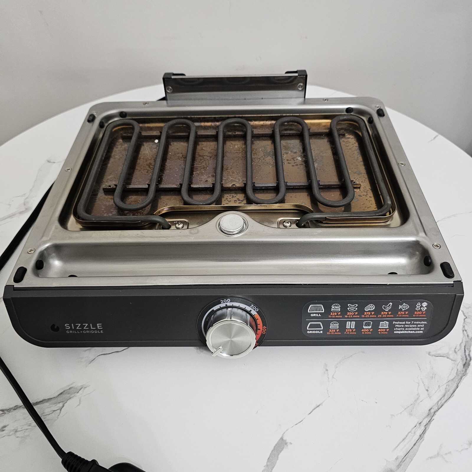 Ninja GR100 Sizzle Smokeless Indoor Grill Base Only Replacement Part