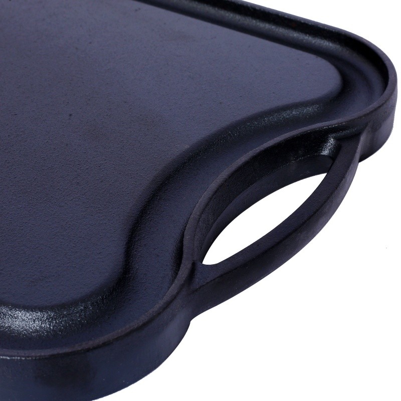Cookware Pre-Seasoned Grill/Griddle Reversible Cast Iron 20×10″ Cooking Plate