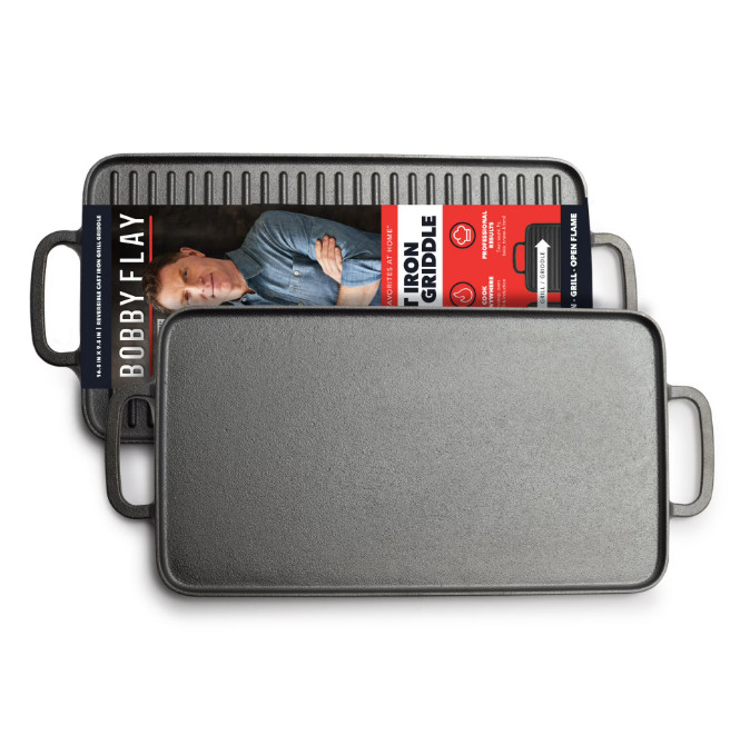 GreenPan Bobby Flay 11″ Cast Iron Reversible Grill/Griddle