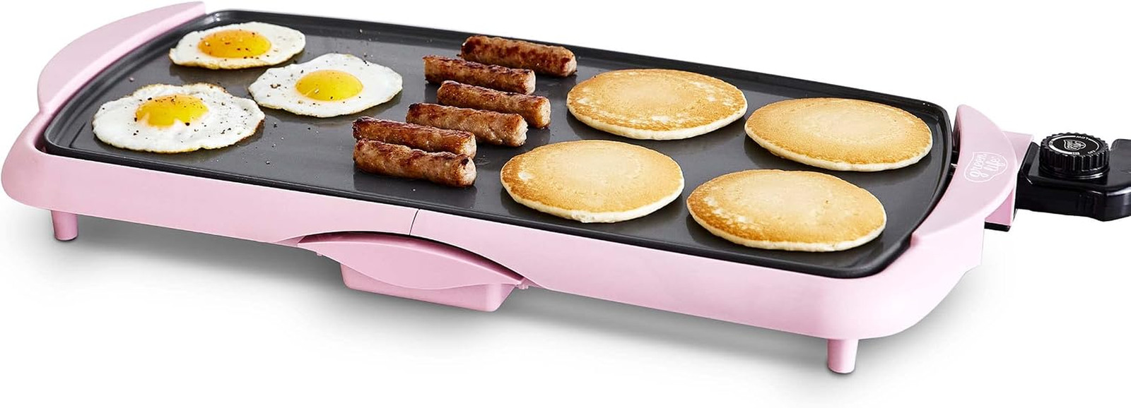 Greenlife 20” Extra Large Electric Griddle, Non-Toxic Pfas-Free Ceramic Nonstick