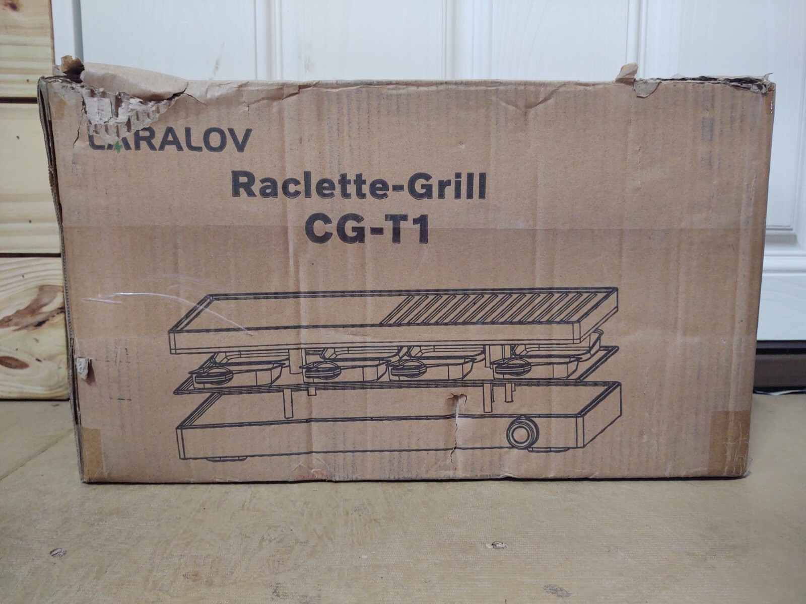 NEW LaraLov Smokeless Grill Indoor 1500W Electric Raclette Grill Non-Stick Plate
