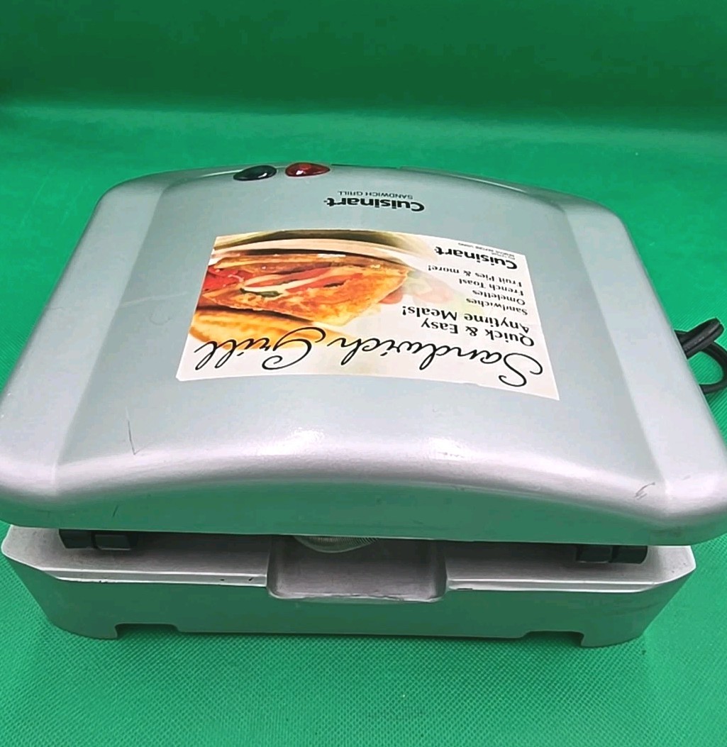 Cuisinart Sandwich Grill Countertop Cooking Dual Non-Stick PG12754A