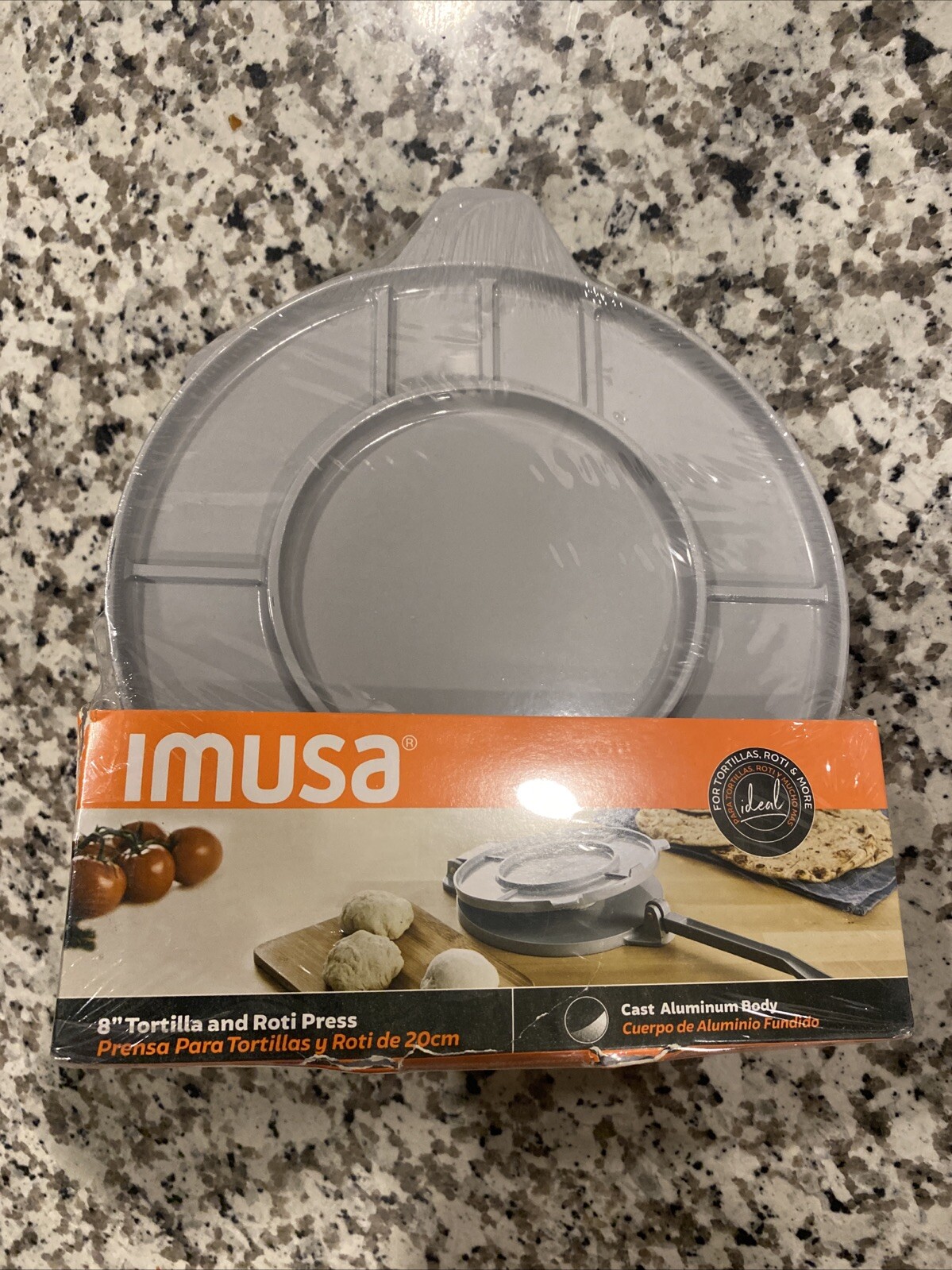 Imusa 8 Inch Tortilla And Roti Press NEW SEALED