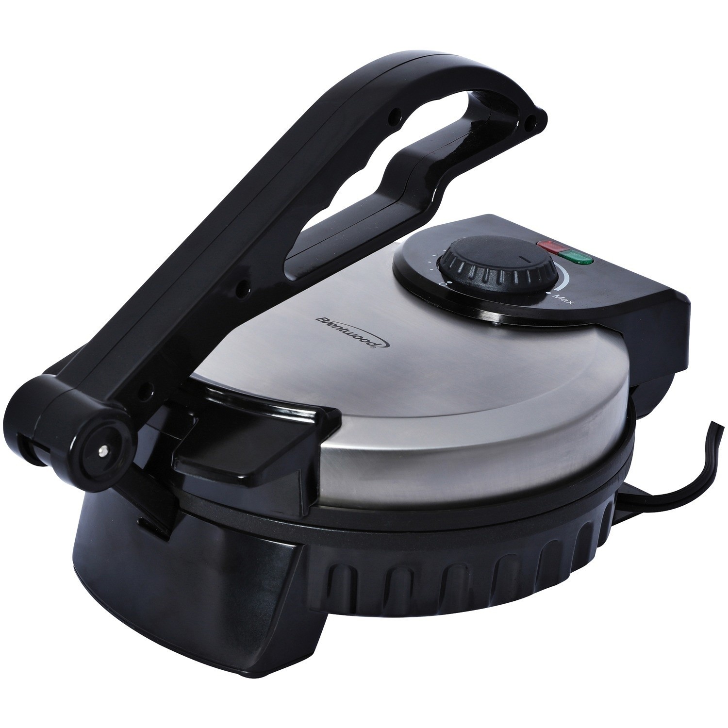 Brentwood TS-127 Stainless Steel Non-Stick Electric Tortilla Maker, 8-Inch