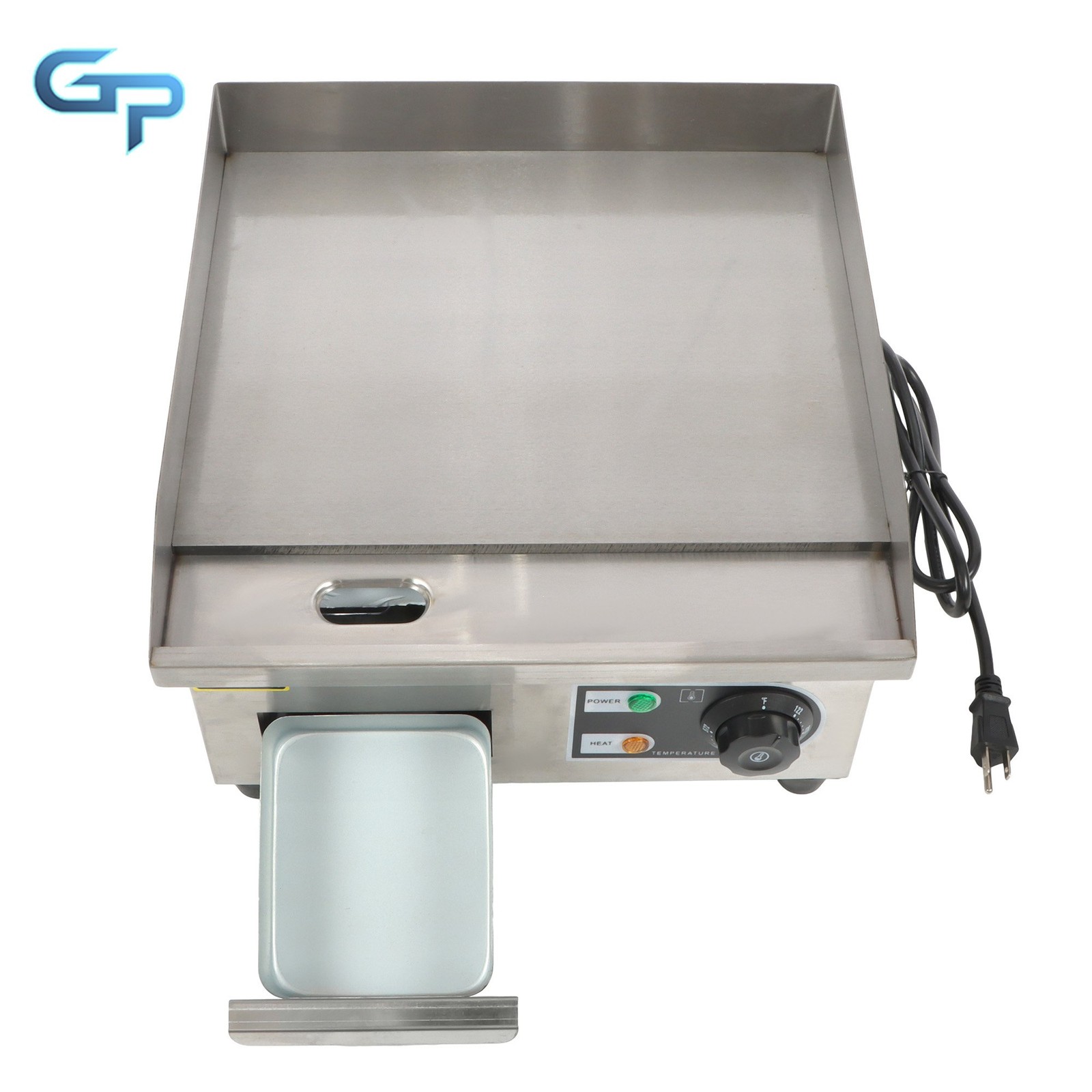 14″ Commercial Electric Griddle, 1500W Electric Flat Top Grill Restaurant Home