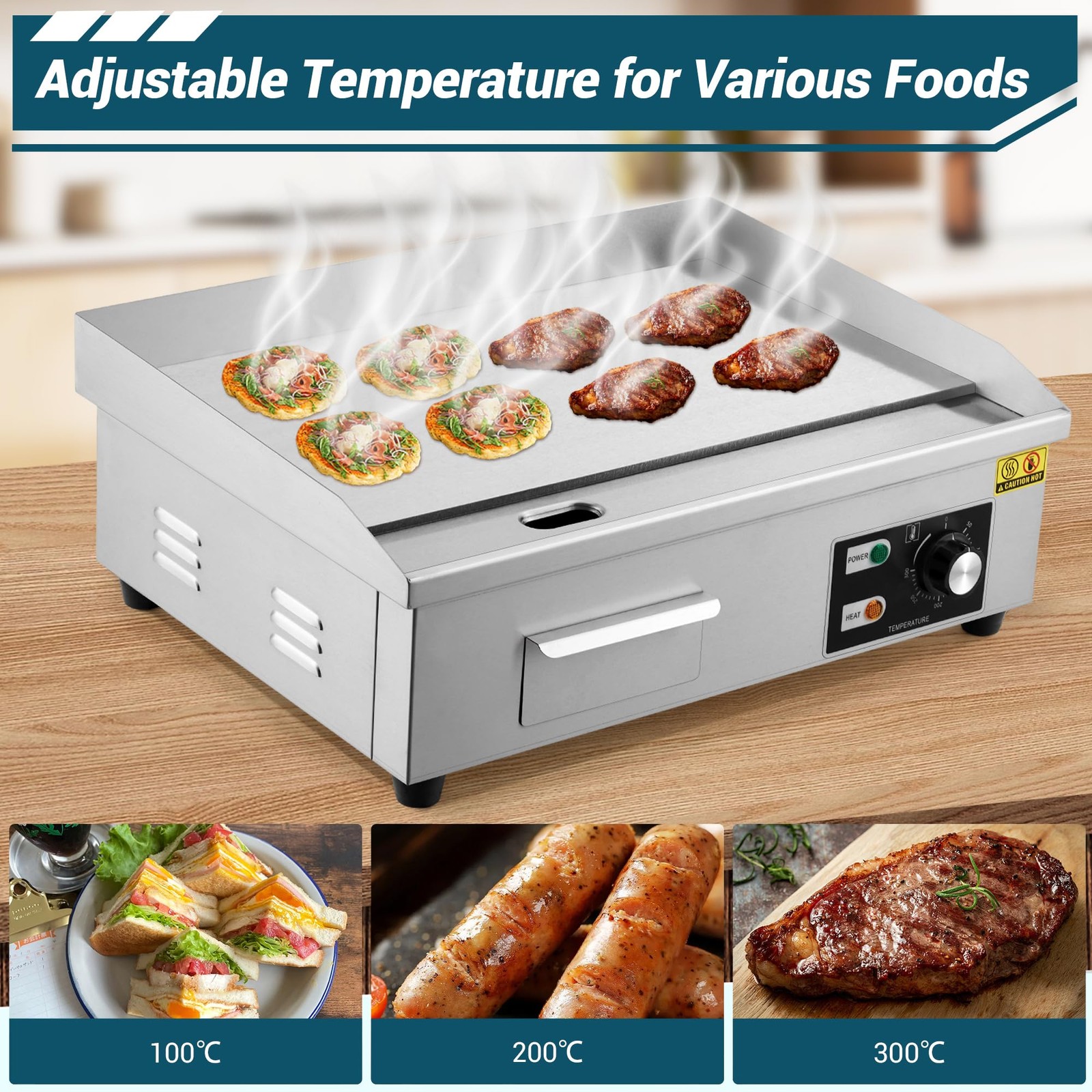 Garvee Commercial Griddle 21 Inch