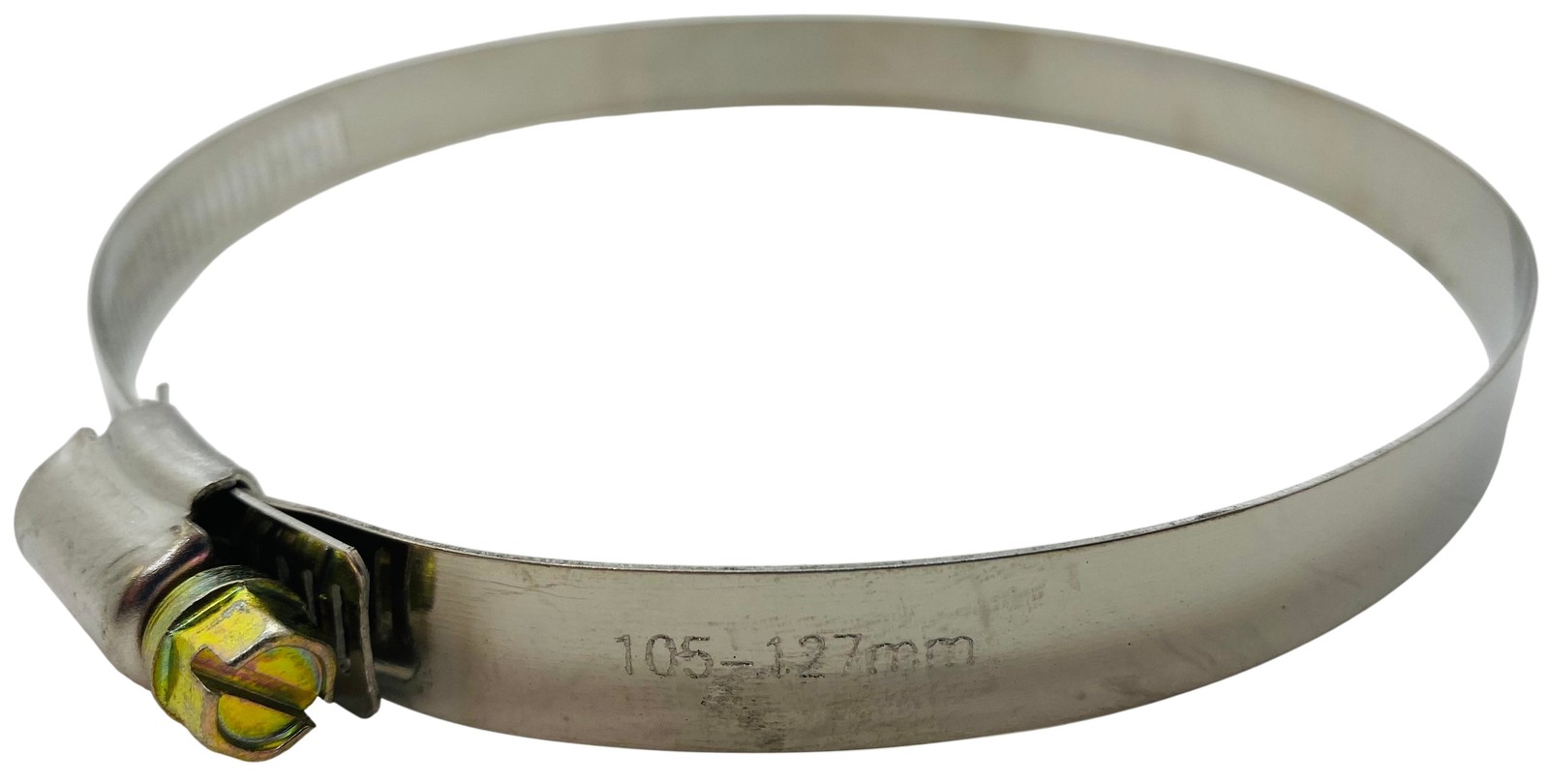 10-Pack S.S. Dryer Vent Hose Clamps 4″–5″ (CL4) SAE #06 1/4″ Screw 5/16″ Band