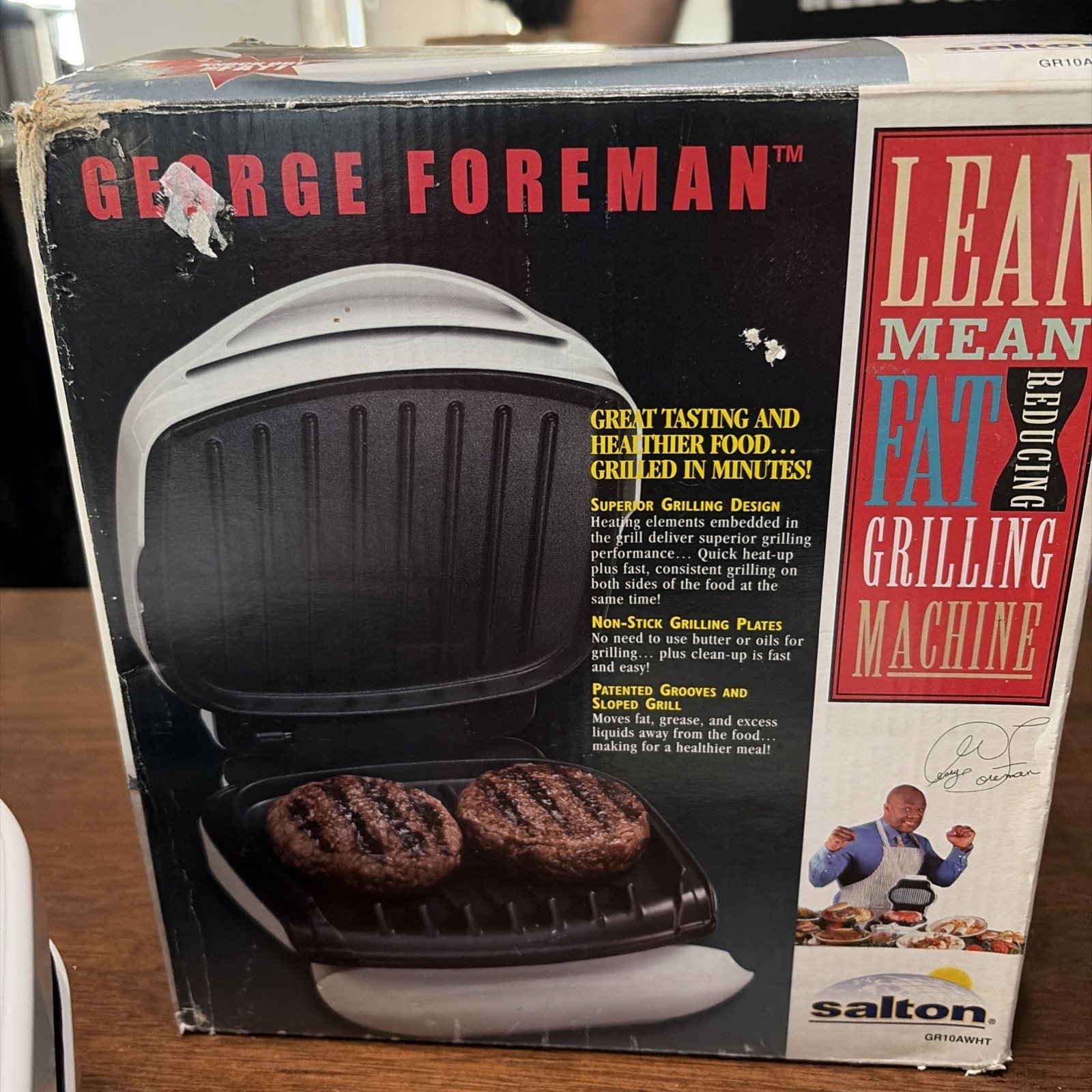 George Foreman Lean Mean Fat Reducing Grilling Machine GR10A White Works