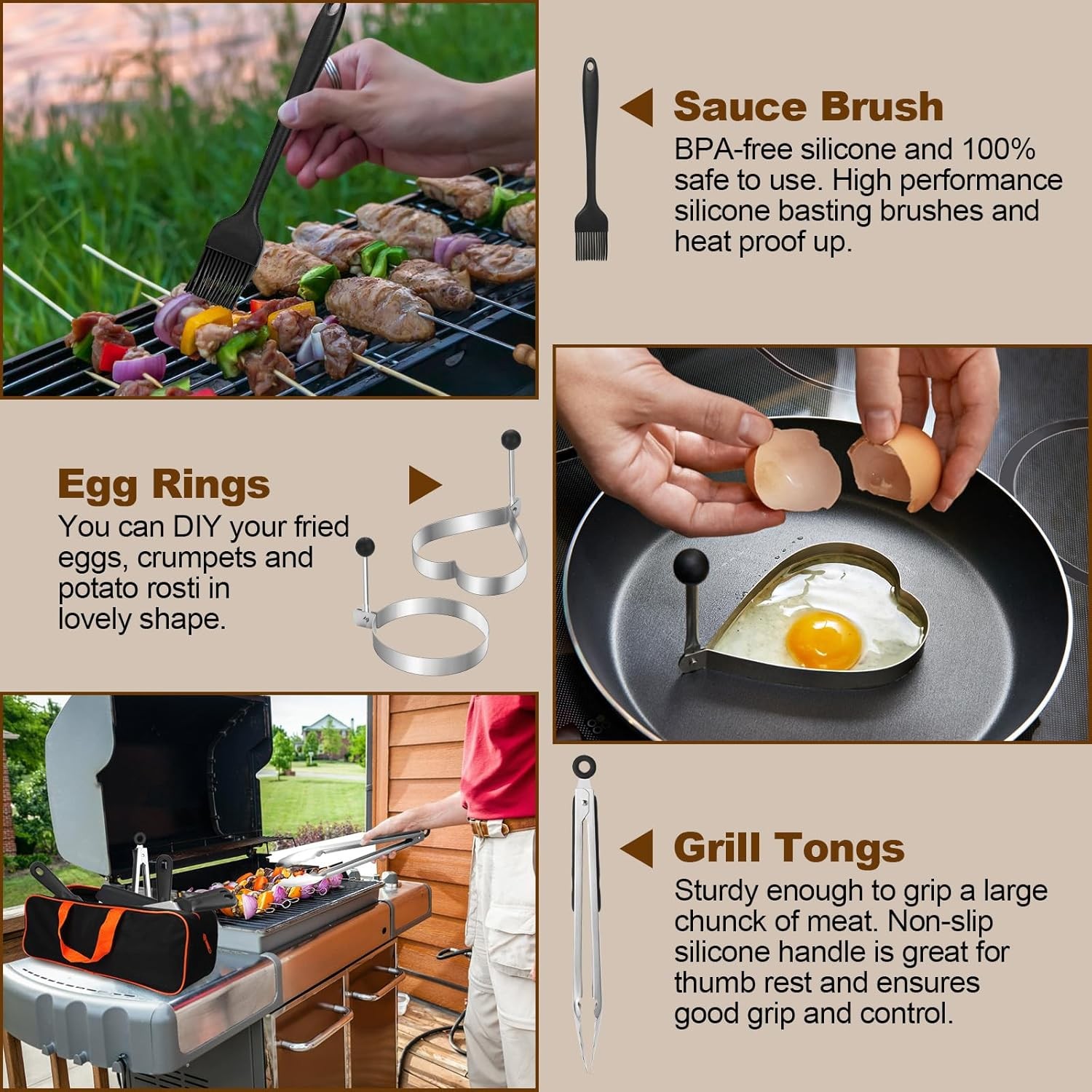 14Pcs Flat Top Griddle Accessories Kit For Blackstone Camp Chef