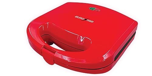EUROSTAR ES901R 760W Sandwich Maker, Red