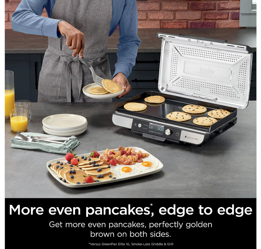 Ninja Sizzle Pro XL 20-in. Indoor Griddle and Grill NEW