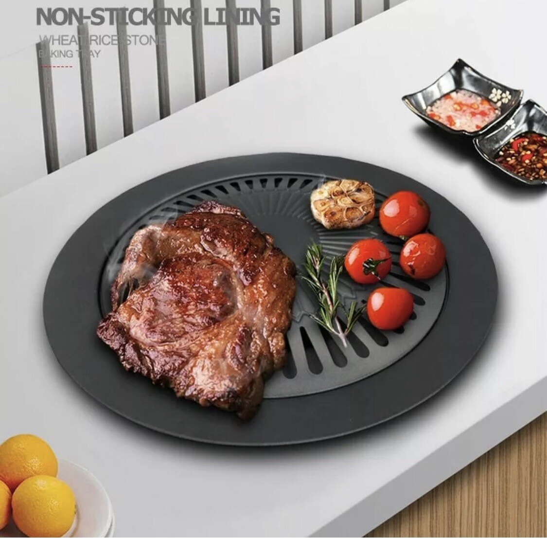 Stovetop Grill Indoor Smokeless Outdoor Kitchen Top For Stove Pan Gas Korean Bbq