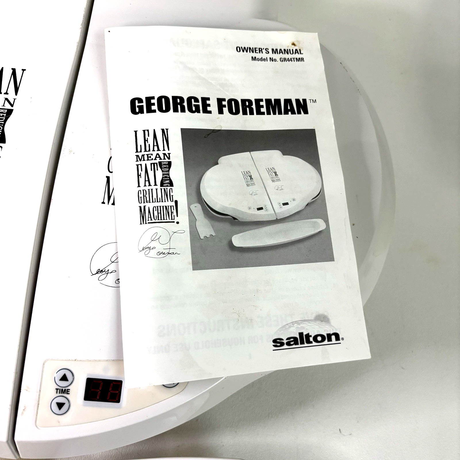 Double George Foreman Lean Mean Fat Reducing Grilling Machine Grill GR44TMR