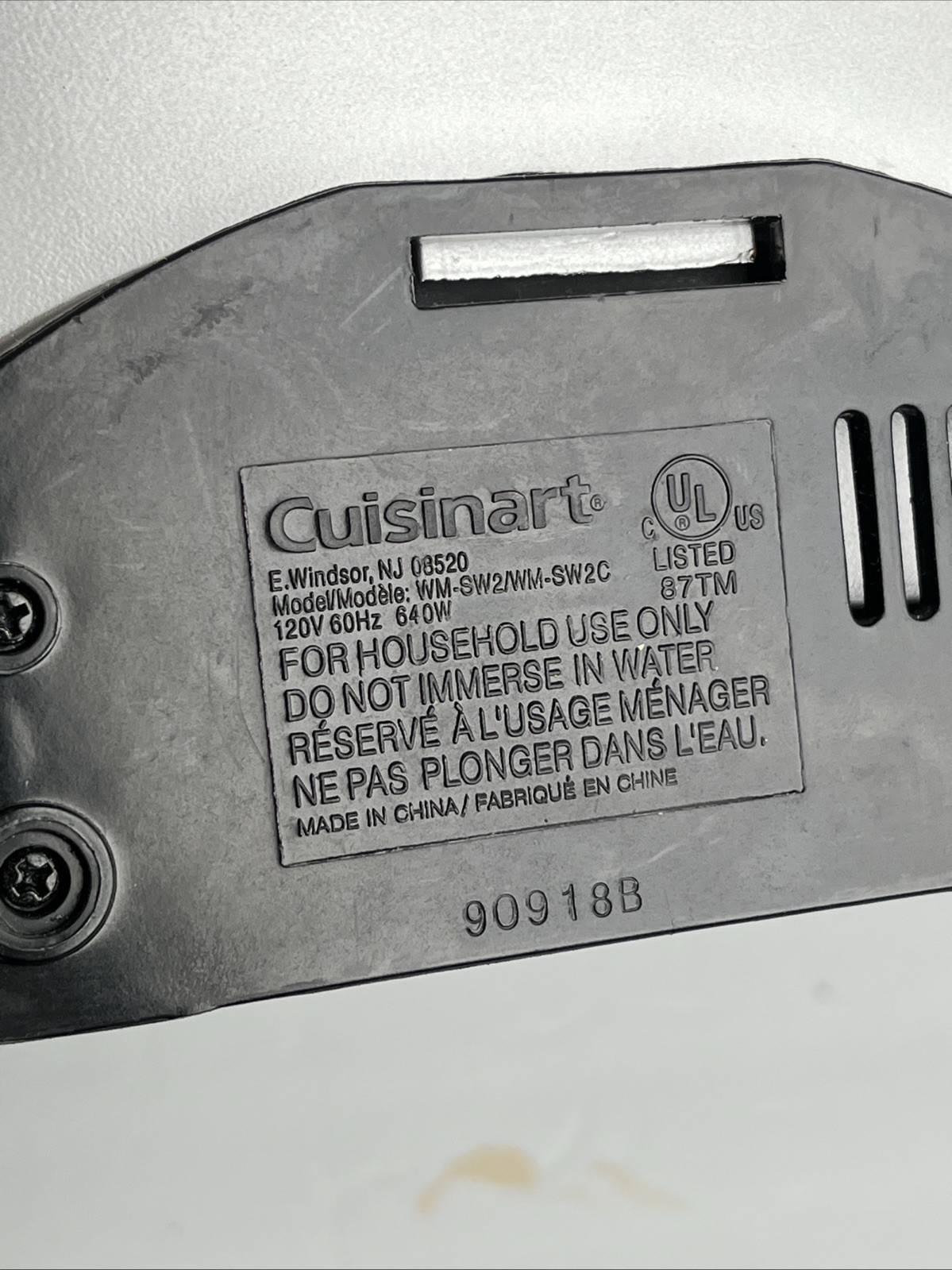 Cuisinart WM-SW2MM Countertop Cooking Dual Non-Stick Sandwich Grill TESTED/WORKS