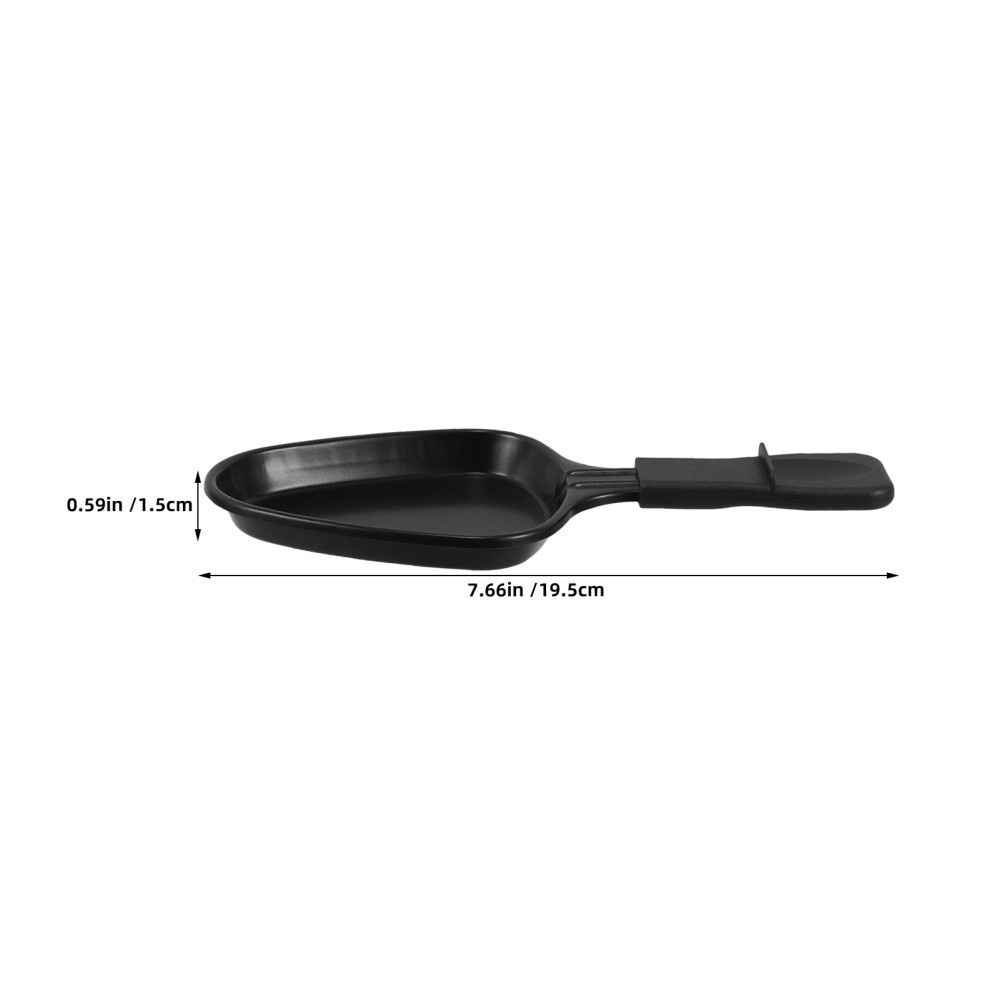 2Pcs Reusable Small Raclette Cheese Pan Non Stick Grill Tray for Indoor Cooking