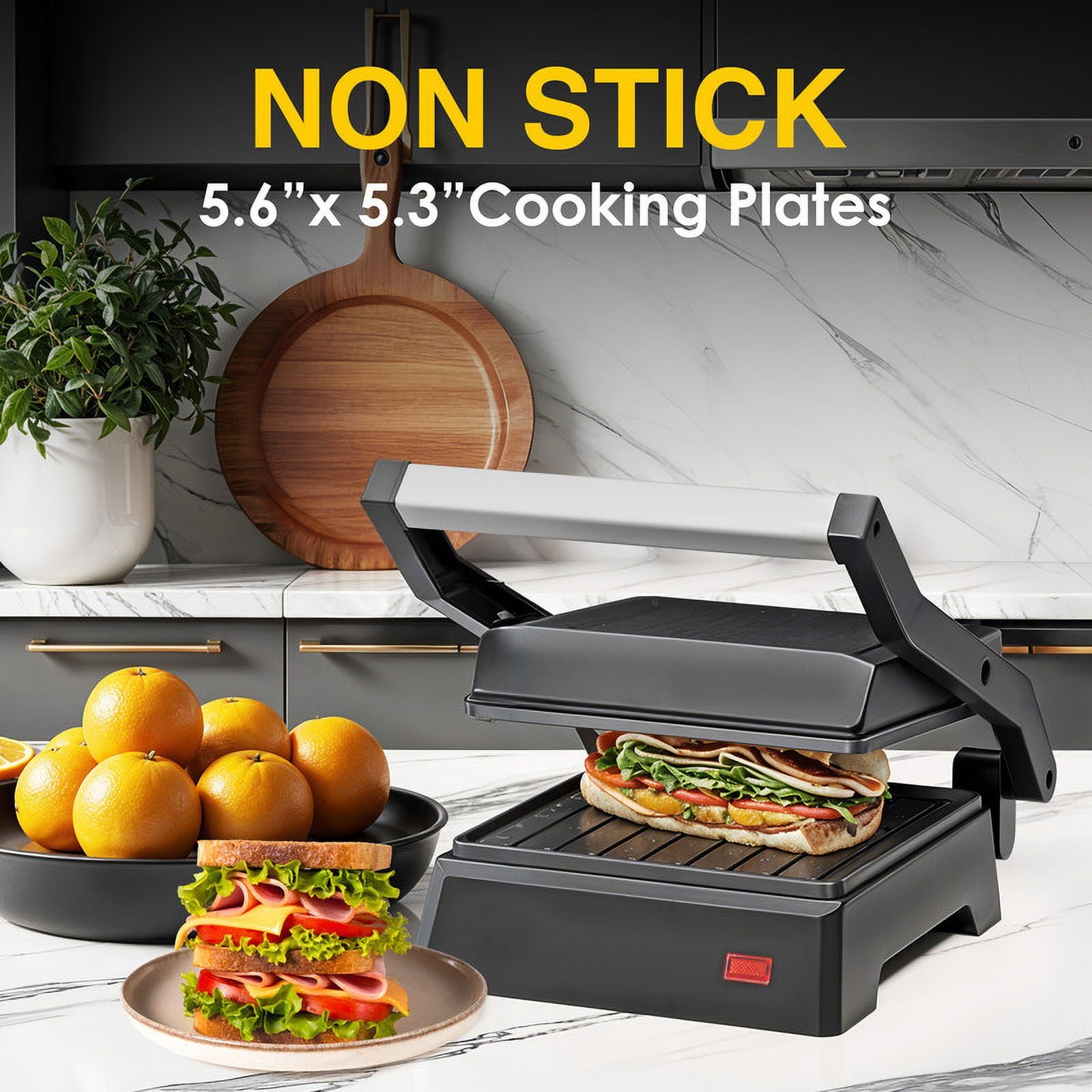 Elite Cuisine EPN105 Single Electric Panini Press