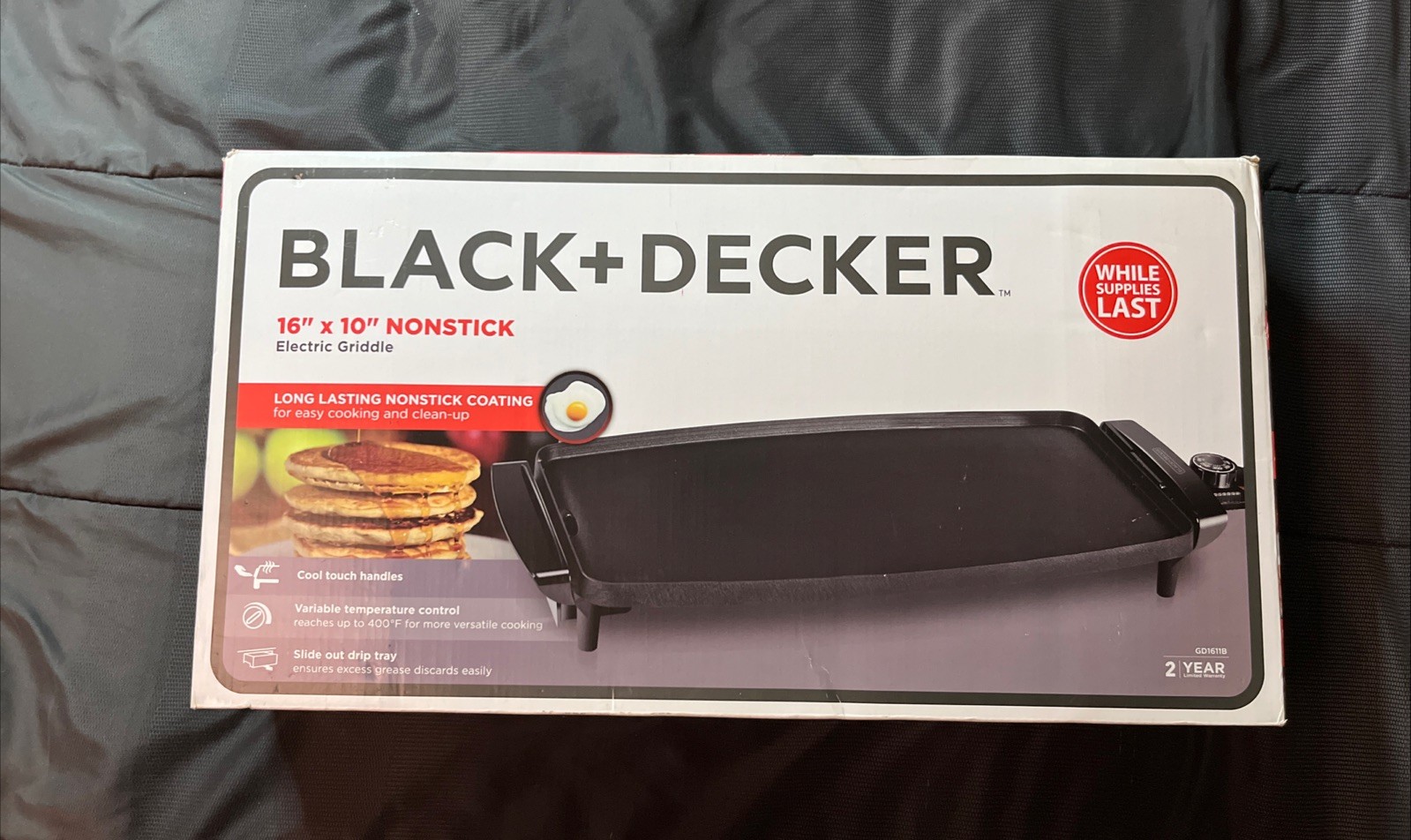 BLACK+DECKER Non Stick Electric Cooking Griddle 16”x10”