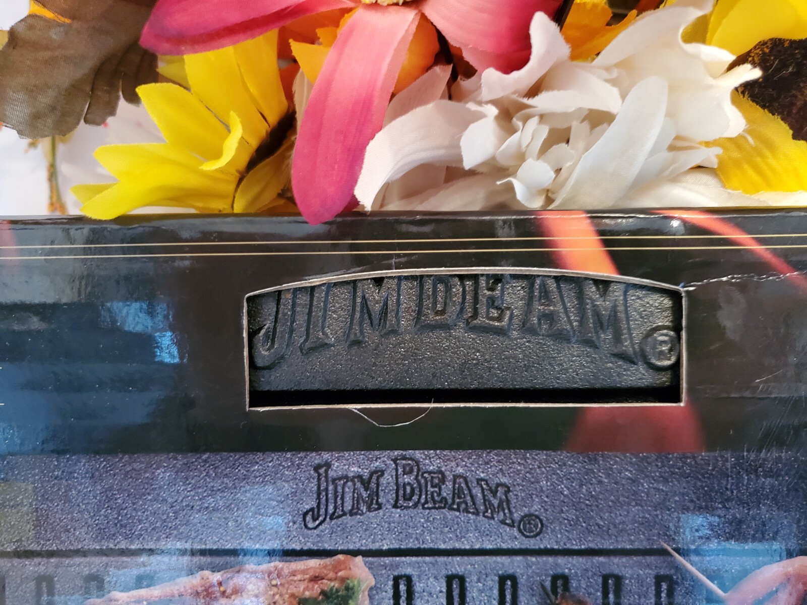 Jim Beam ~ Rectangular Double Sided Flat/Ridged Cast Iron Griddle🥩 20 X 9 ~ NEW