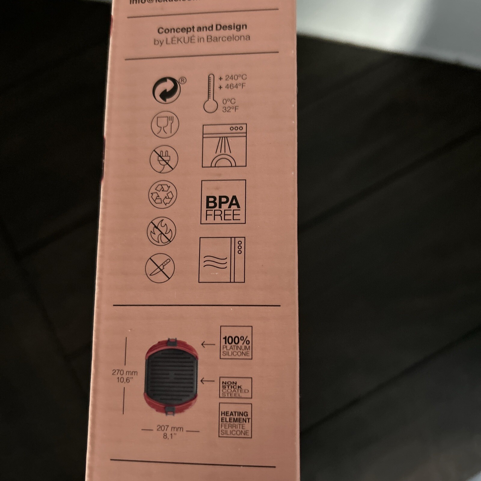 NEW- LEKUE MICROWAVE GRILL XL