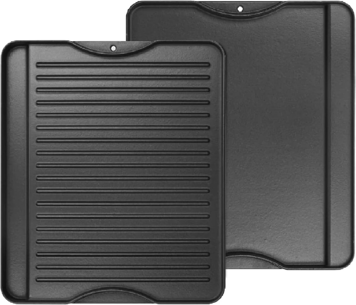 2-in-1 Reversible 14″ x 16″ Pre-Seasoned Cast Iron Cooking Griddle for Gas Stove