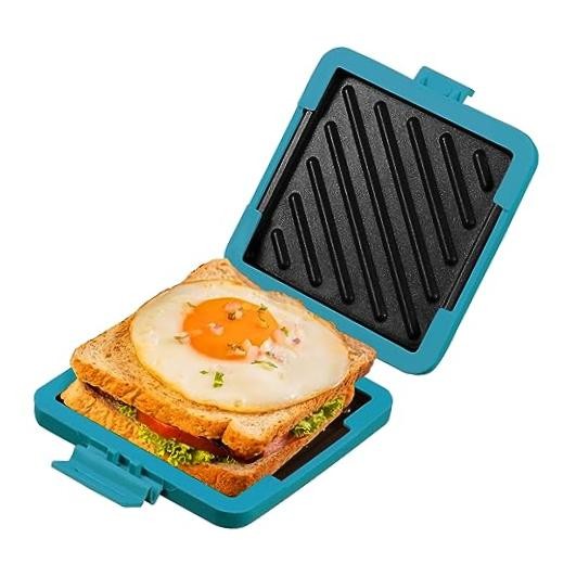 & Toaster,Microwave Grill,Panini Press | Blue Microwave Sandwich Maker