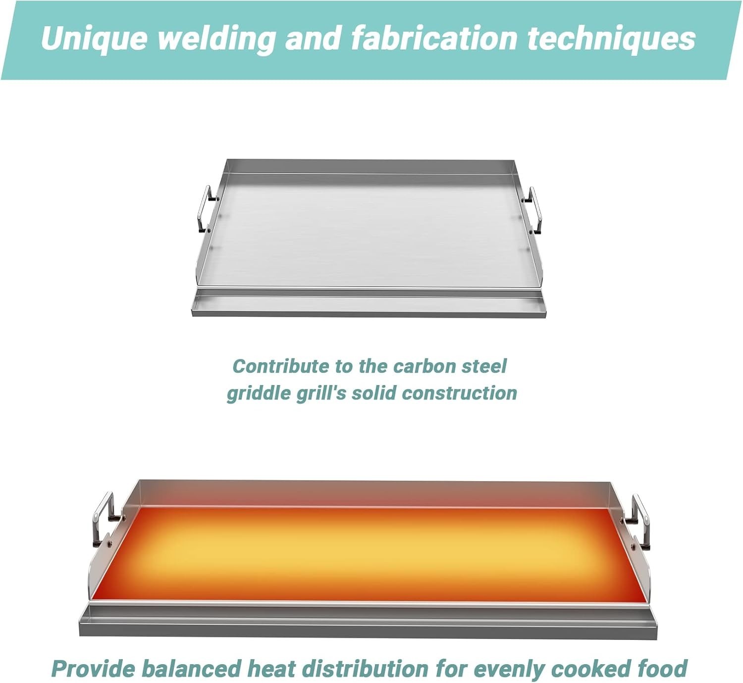 Universal Stainless Steel Griddle – Indoor/Outdoor Cooking`