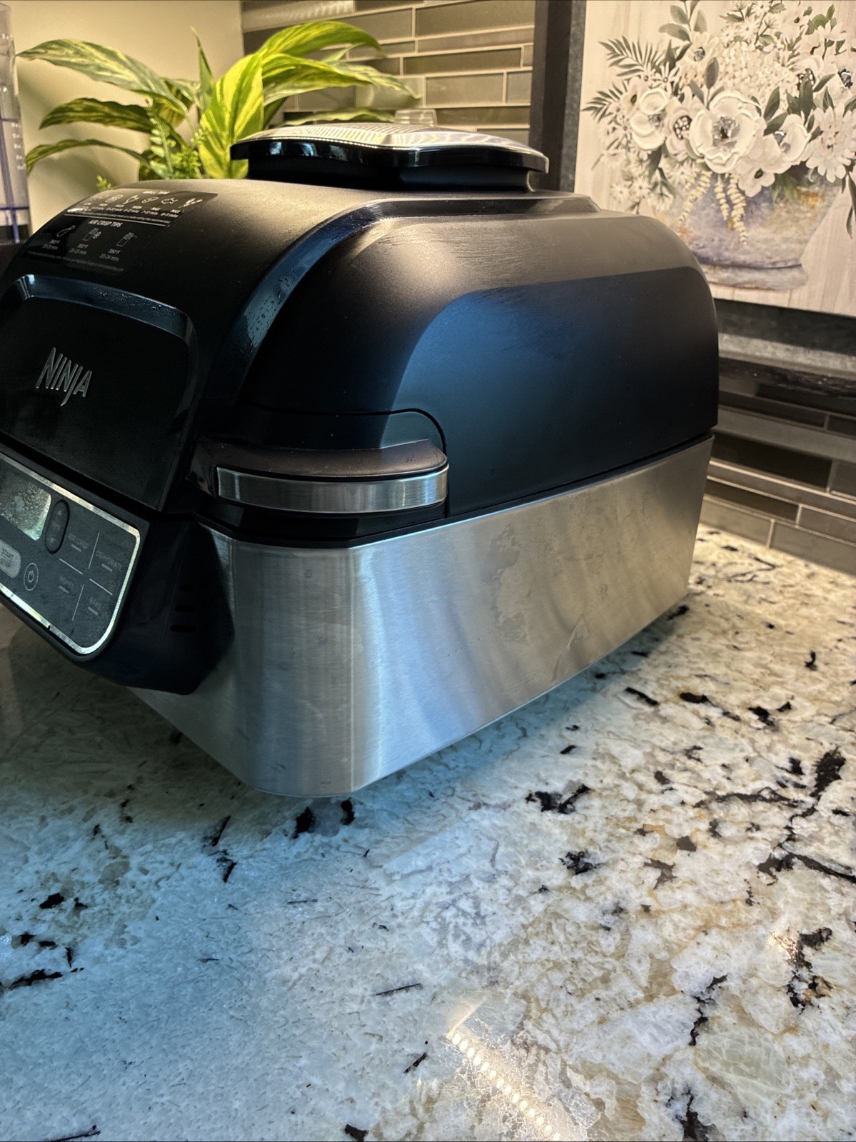🌟Ninja Foodi AG300 JM1 – Portable,Indoor Grill, Air Fry, Roast & Bake