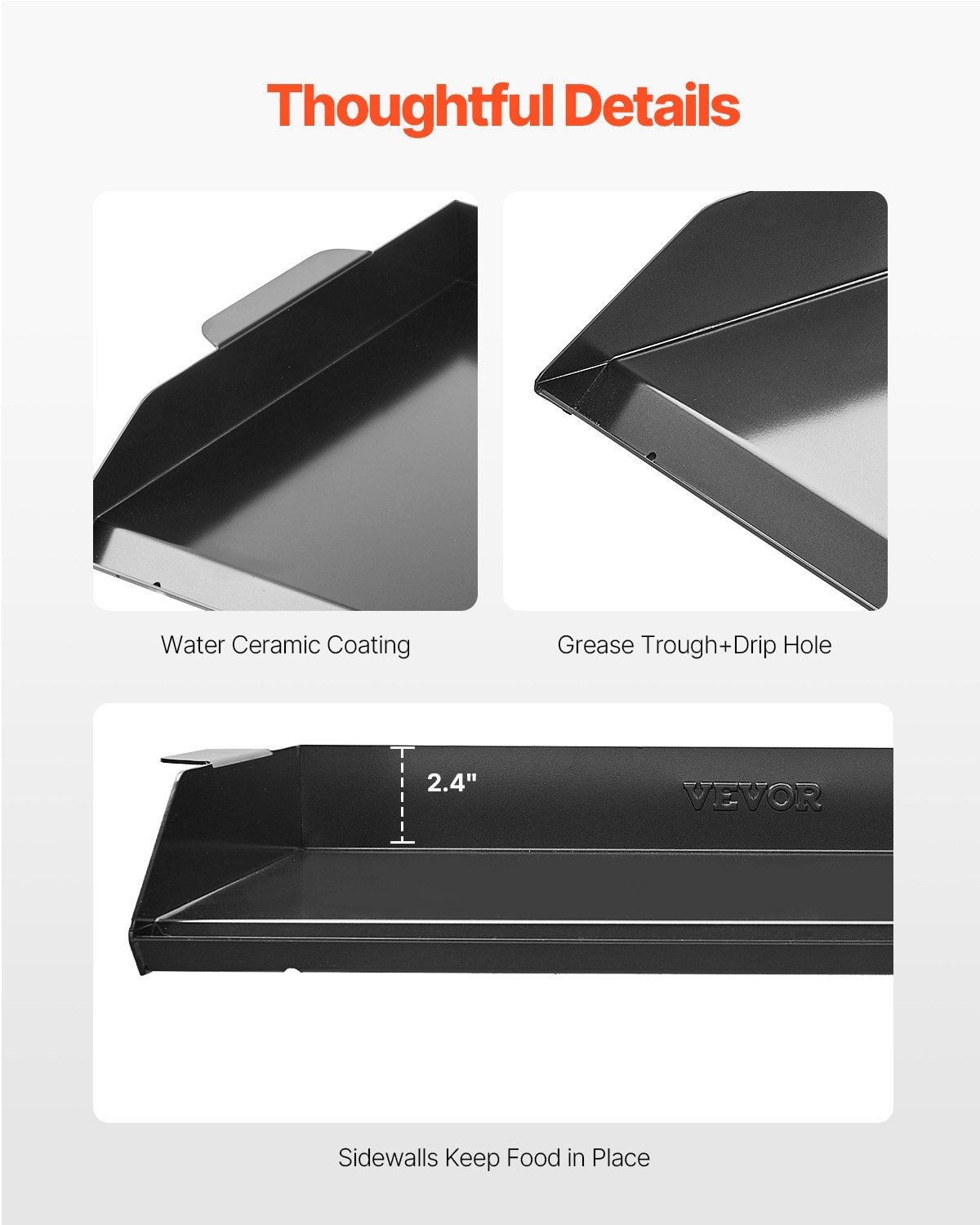 22x16in Carbon Steel Griddle & Flat Top Grill for Gas BBQ & Camping