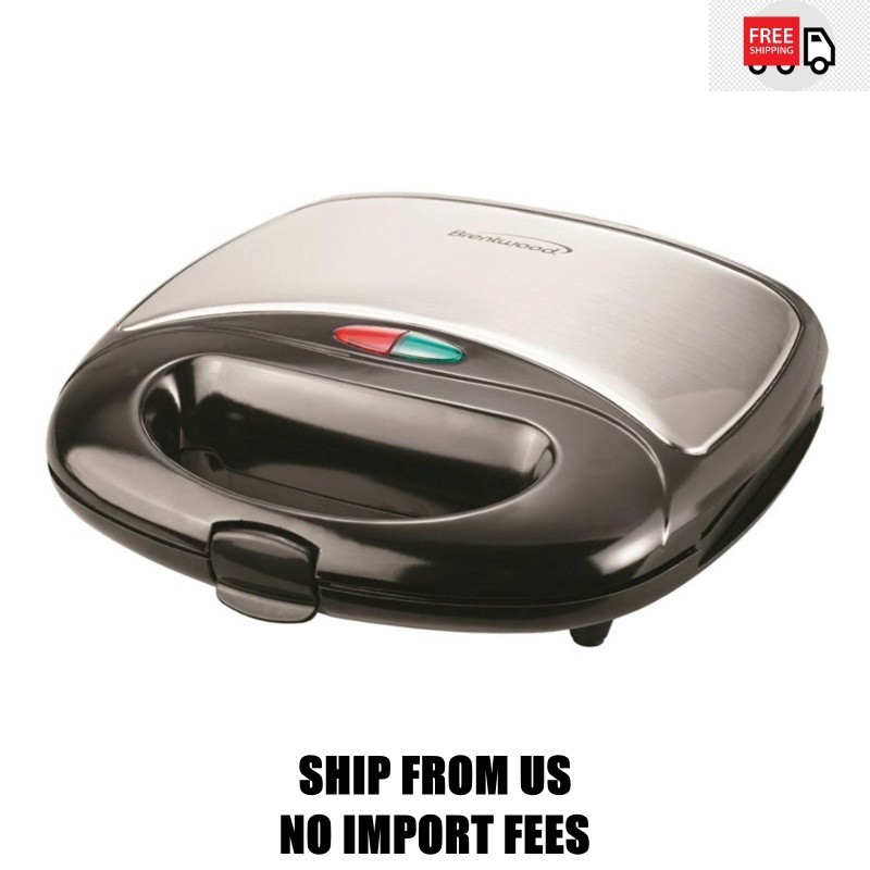 Brentwood Appliances TS-246 Non-Stick Panini Press and Sandwich Maker – Black