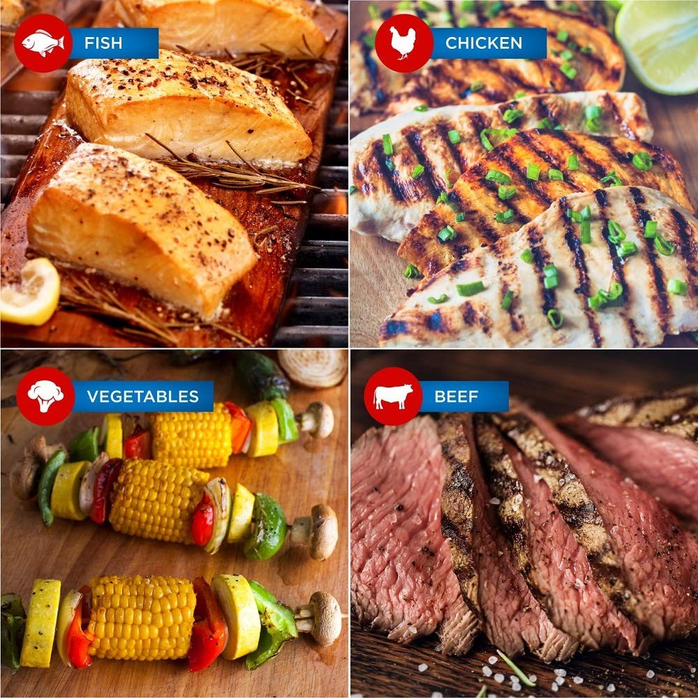 Jaccard Ready 2 Grill Pre-Soaked Cedar Planks, Premium Wood 2