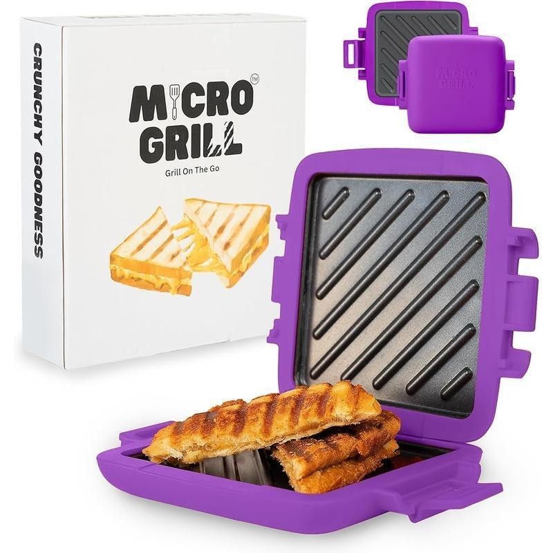 Microwave Sandwich Maker Non Stick Toastie Panini Press Portable Kitchen Tool US