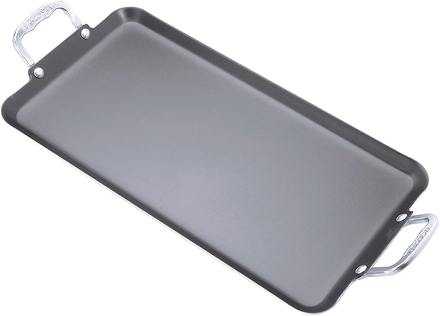 20×11 Double Burner Griddle Nonstick Aluminum Stovetop Pancake Grill Pan 450F