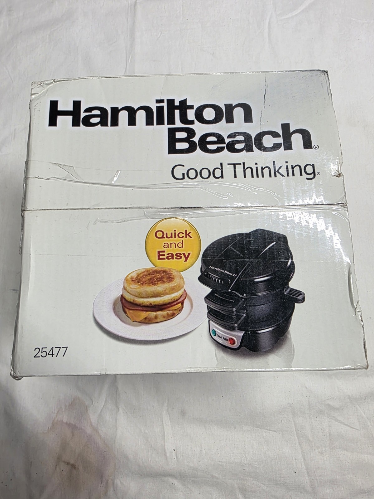 Hamilton Beach Breakfast Sandwich Maker – Black Model # 25477. New