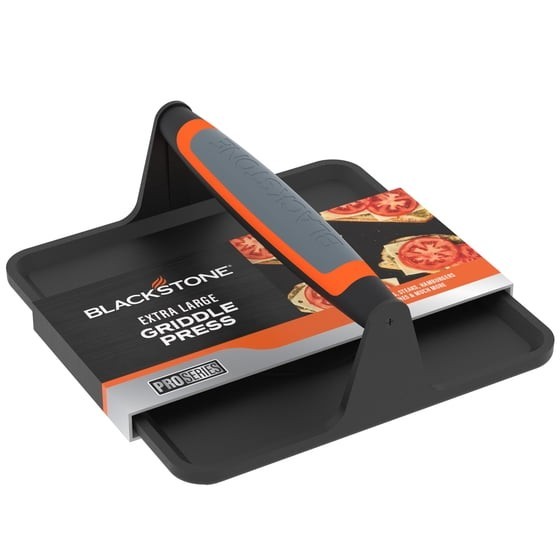 Blackstone XL Cast Iron Griddle Press Pre-Seasoned w/Heat Resistant Handle