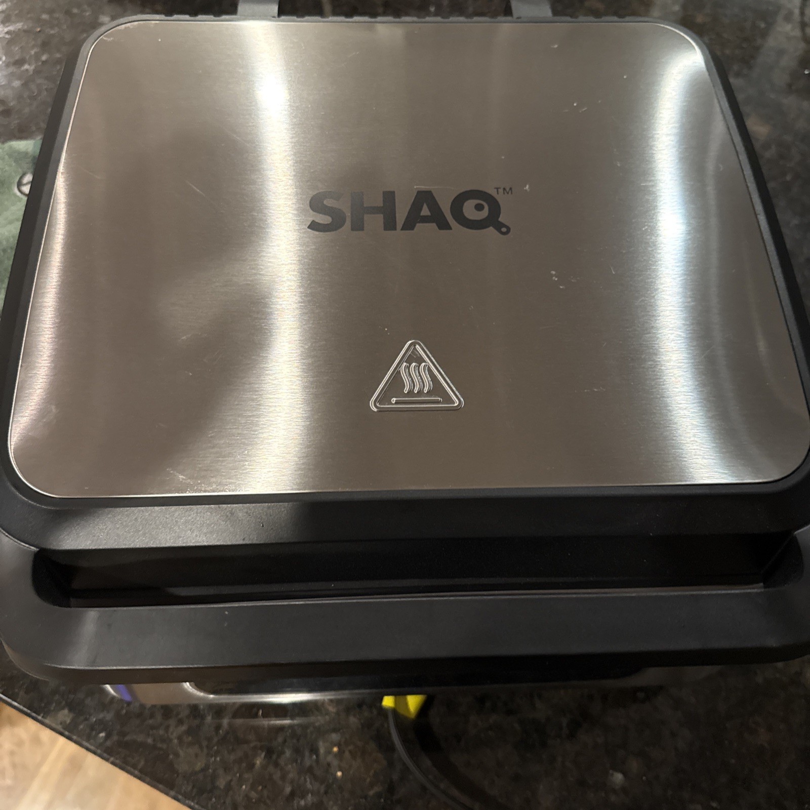 SHAQ Smokeless Grill & Press 1500W Electric Contact Grill, Drip Tray – Used Once