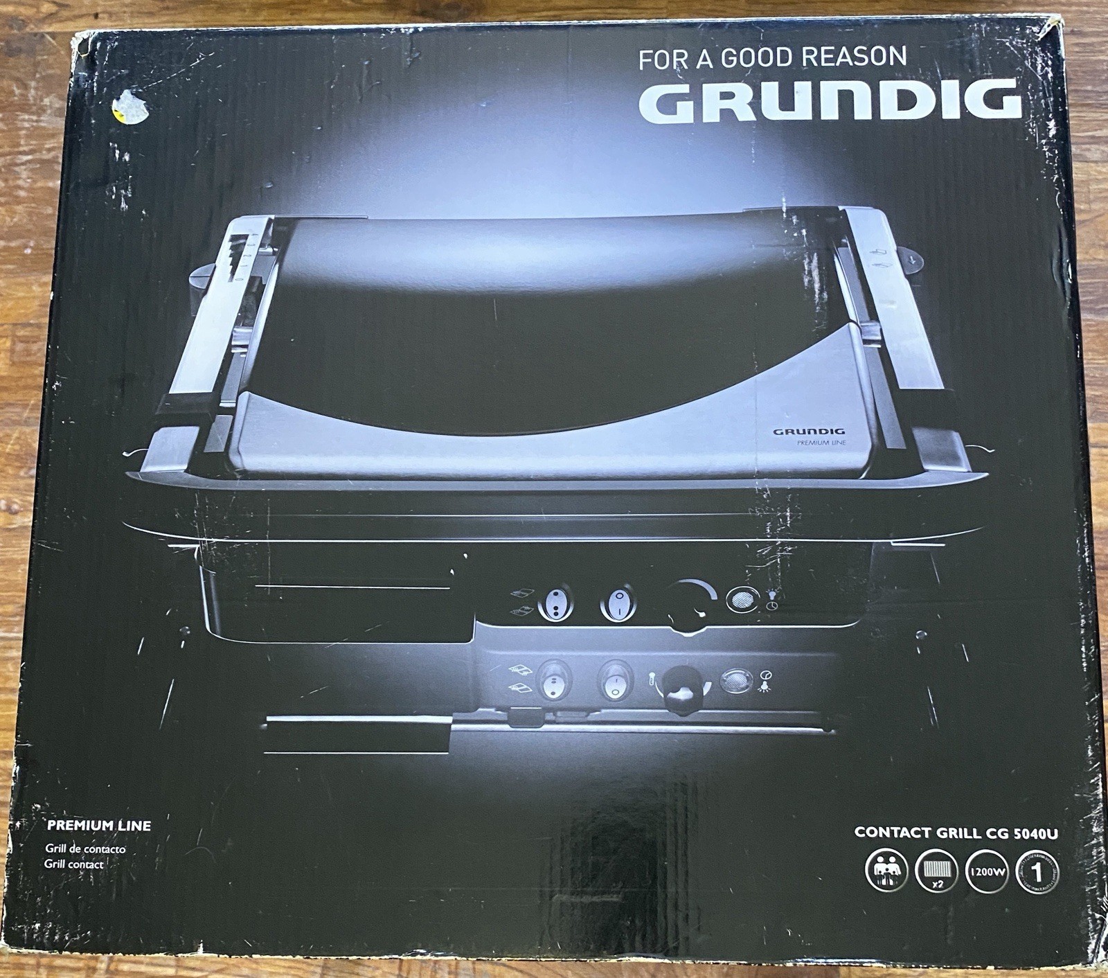 Grill, Portable Electric , Non-stick, 3 Grilling Positions, 12″x10” Grundig New