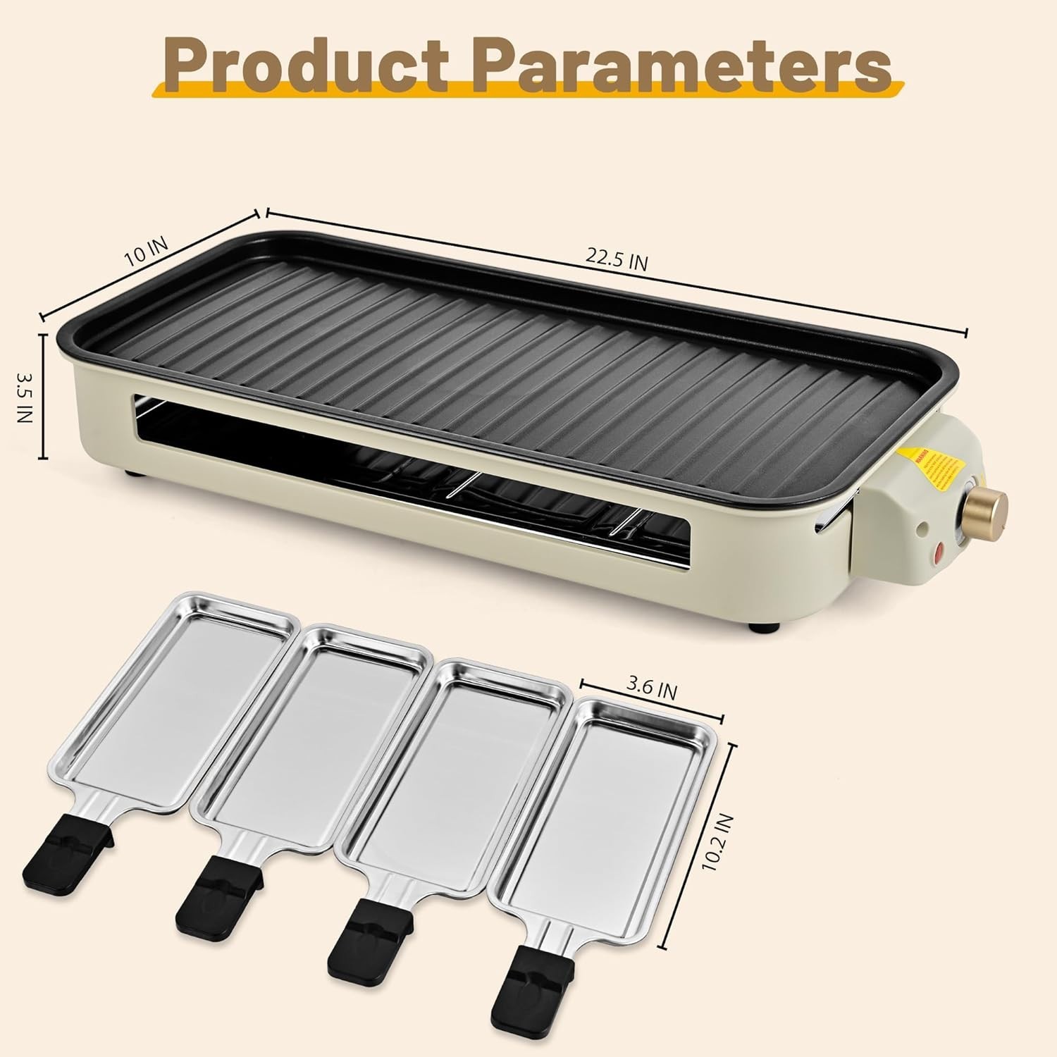 Electric 2 in 1 Indoor Grills Grill Net & Non-Stick Cooking Removable 1800W