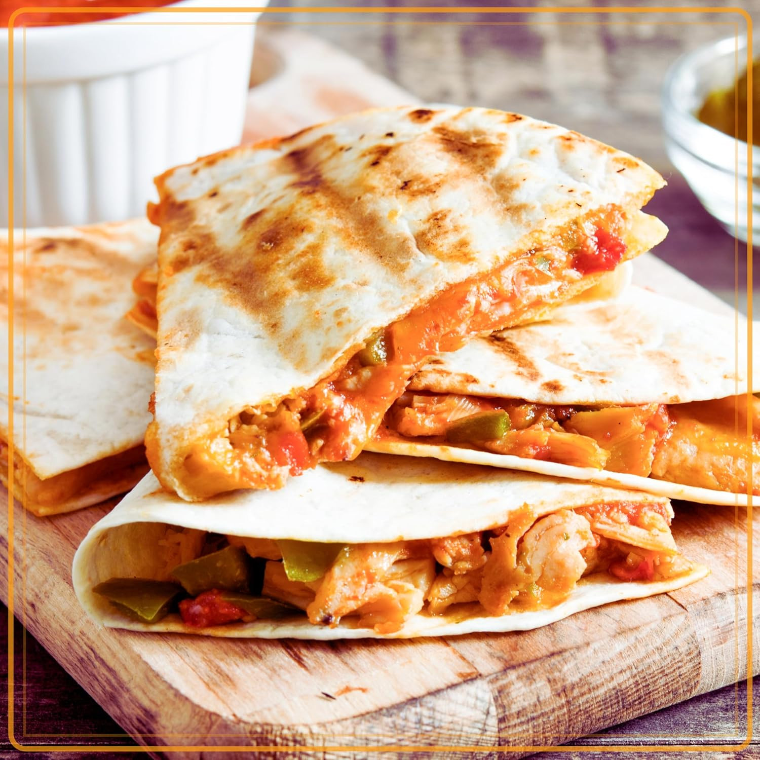 Taco Tuesday Deluxe 10-Inch 6-Wedge Electric Quesadilla Maker with Extra Stuffin