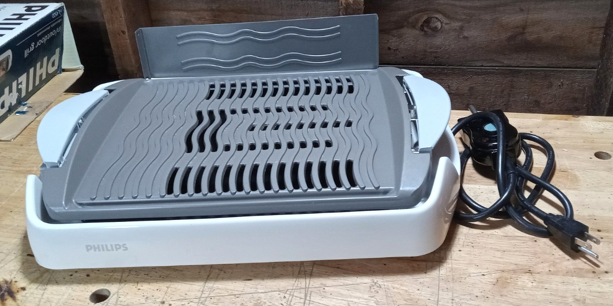 Philips HL4500 Indoor/Outdoor Electric Grill Tested Works