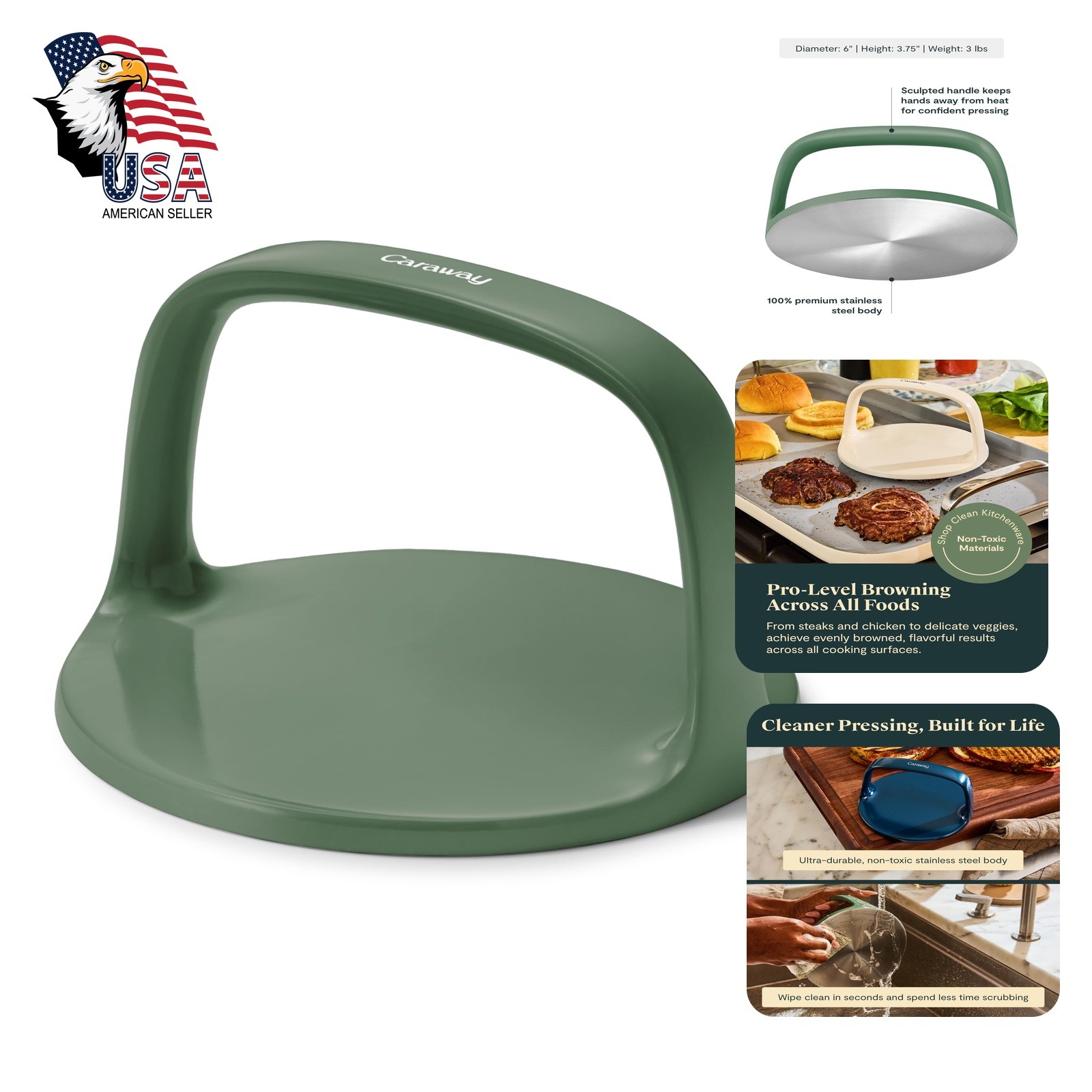 Caraway Sage Grill Press