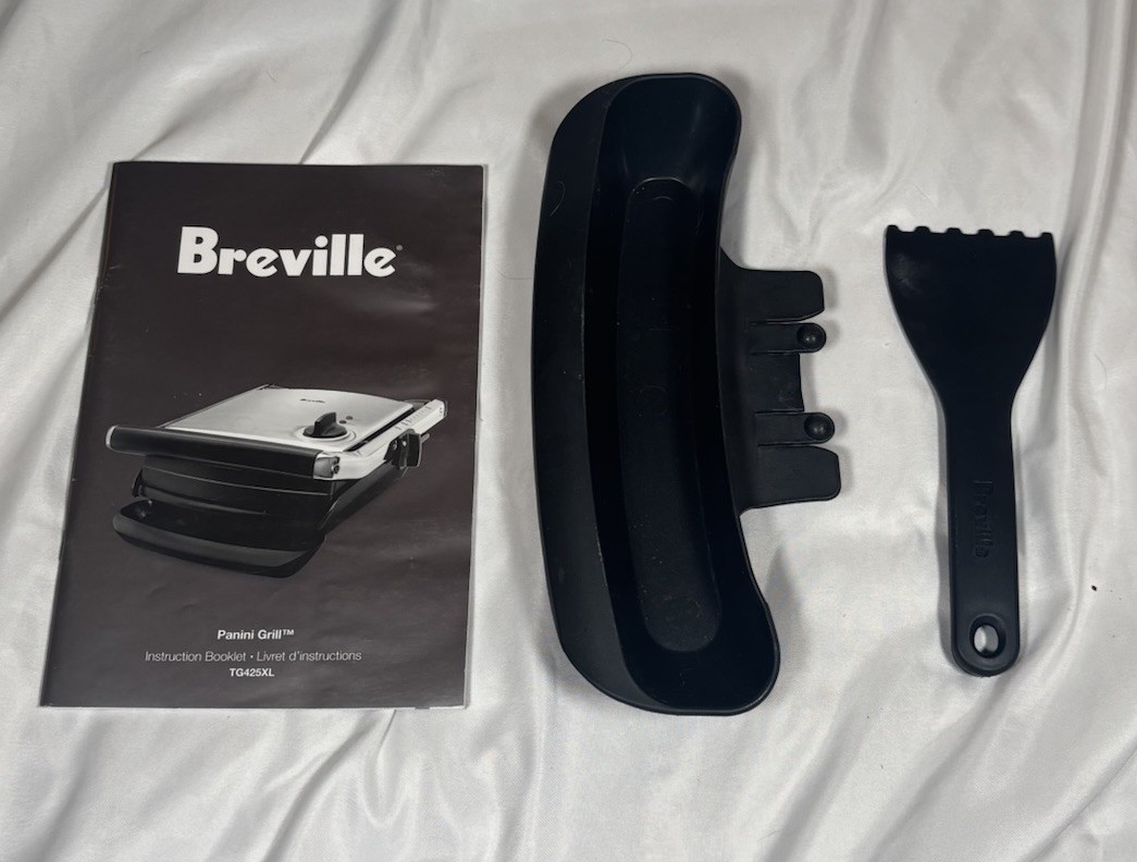 Breville Ikon Panini Grill Sandwich Press TG425XL Stainless Steel 1500W