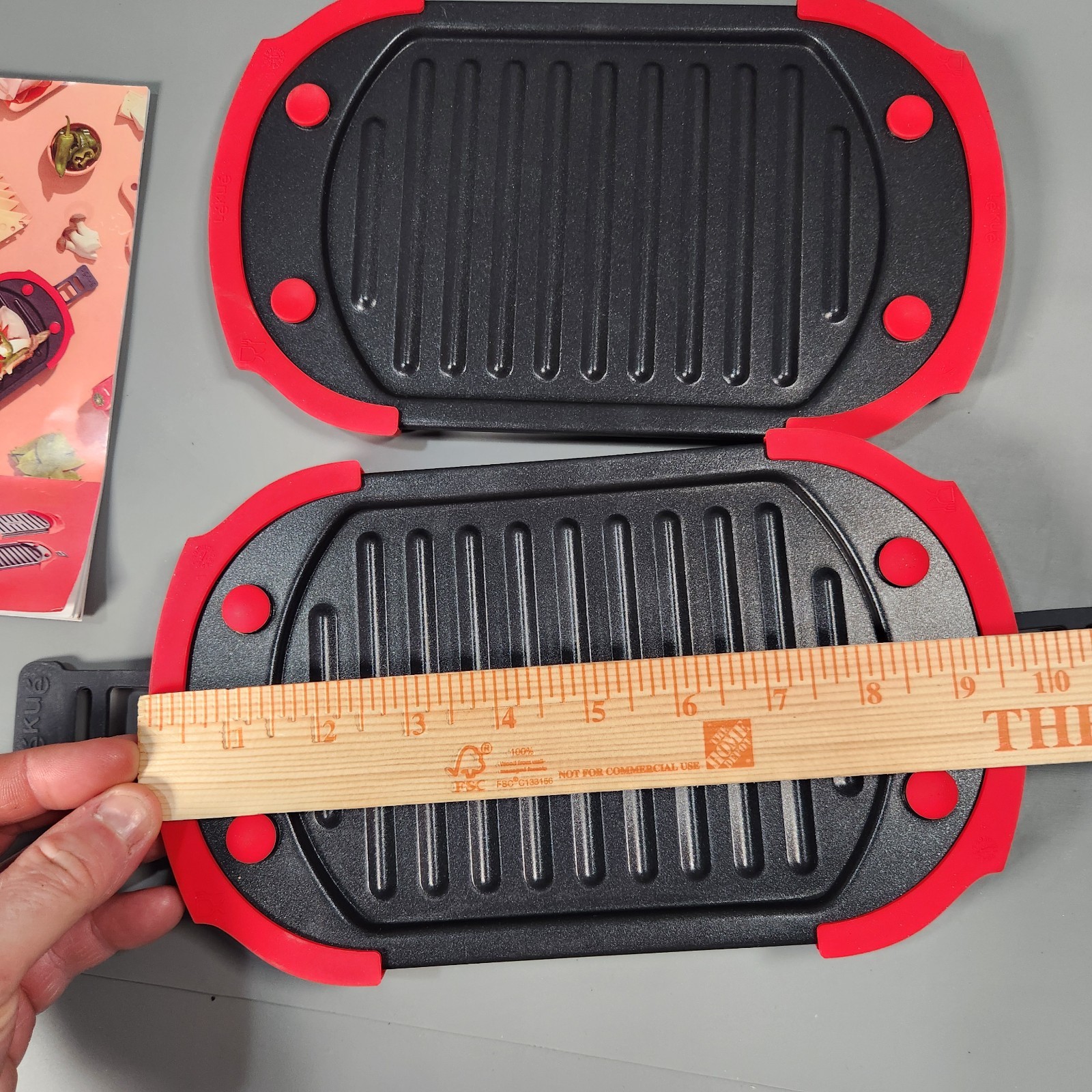 Lekue Microwave Grill | Panini Press & Sandwich Maker | 10″ x 5.7″ Non-Stick