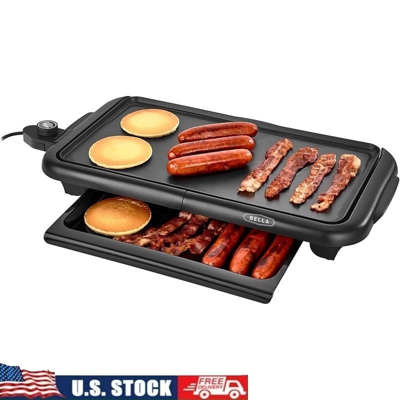 Electric Griddle Nonstick Portable Grill 1500W Family Size Pancake Maker New