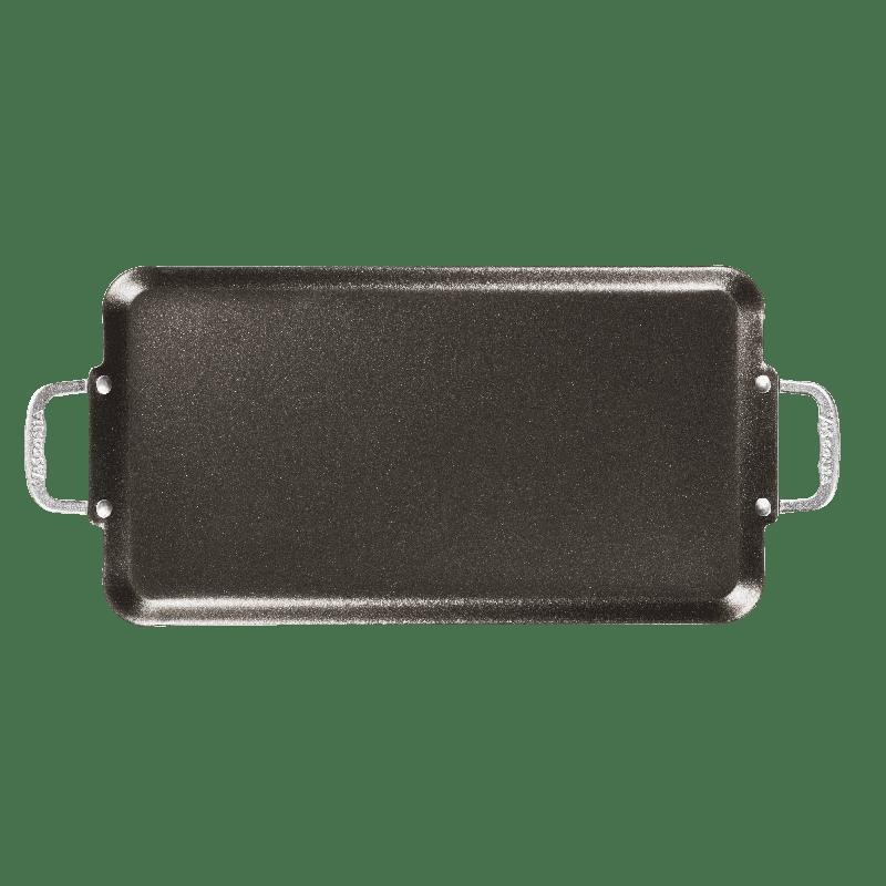 Nonstick Double Burner Griddle Aluminum Dishwasher Oven Safe Cooking Kitchen New