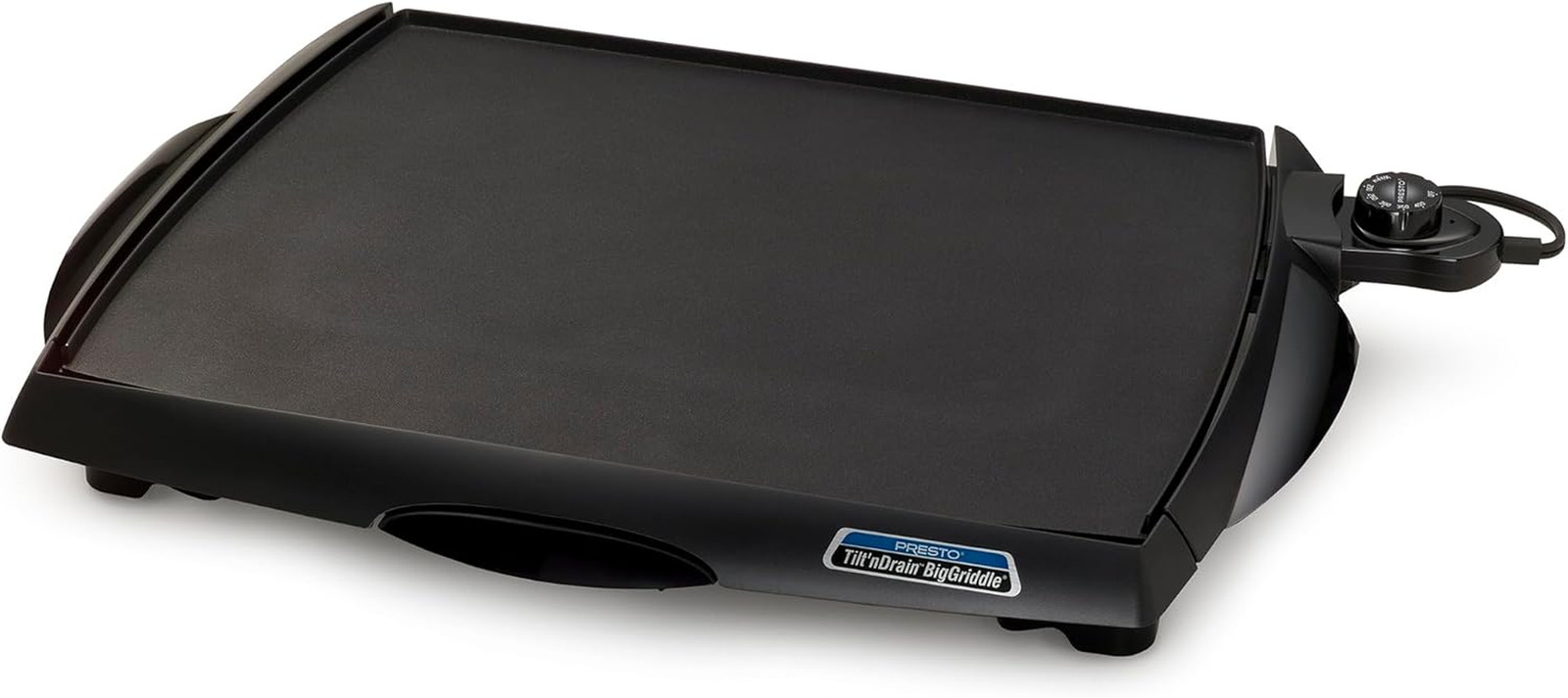 Tilt ‘N Drain Big Griddle – Cool-Touch Electric Cooking Made Easy!