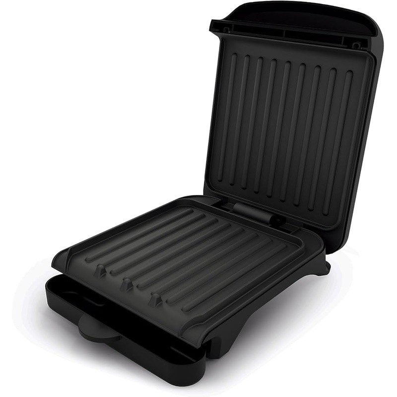 Compact Indoor Electric Grill Nonstick Easy Cleanup Low-Fat Cooking Two New
