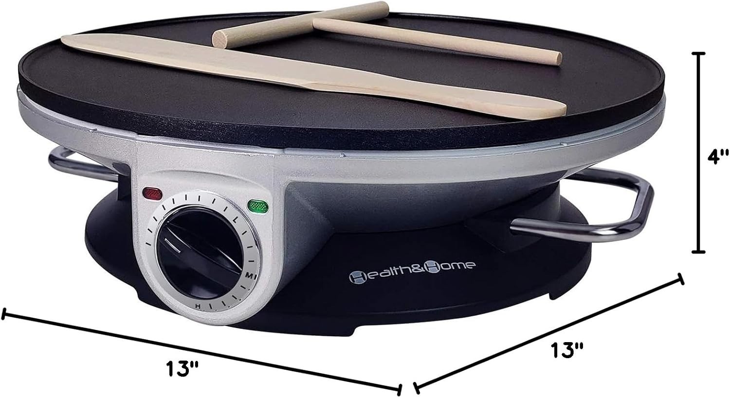 Crepe Maker – 13 Inch Crepe Maker & Electric Griddle & Non-stick Pancake Make…