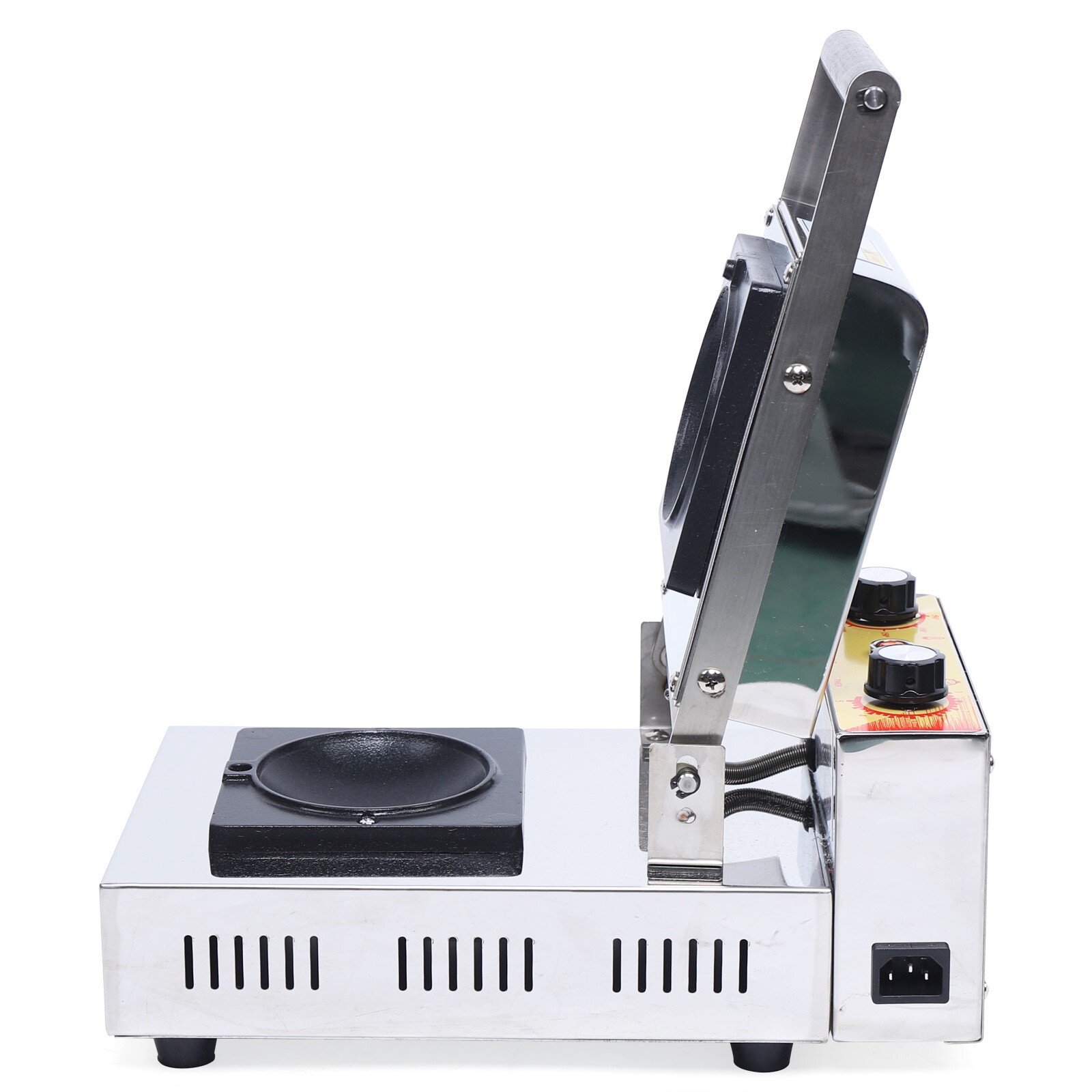 Ice Cream Waffle Machine Commercial Burger Grill Gelato Panini Press Maker